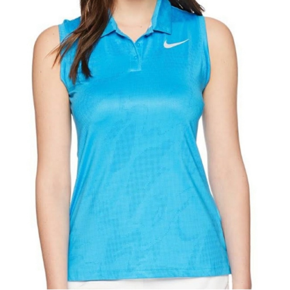 Nike Women's Sleeveless Golf Polo Shirt Sz S